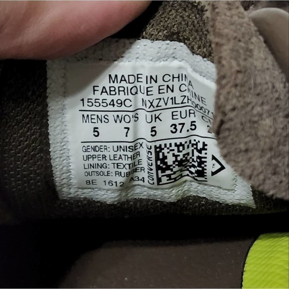 CONVERSE All Star brown suede leather sneakers women's size 7 - Picture 6 of 7